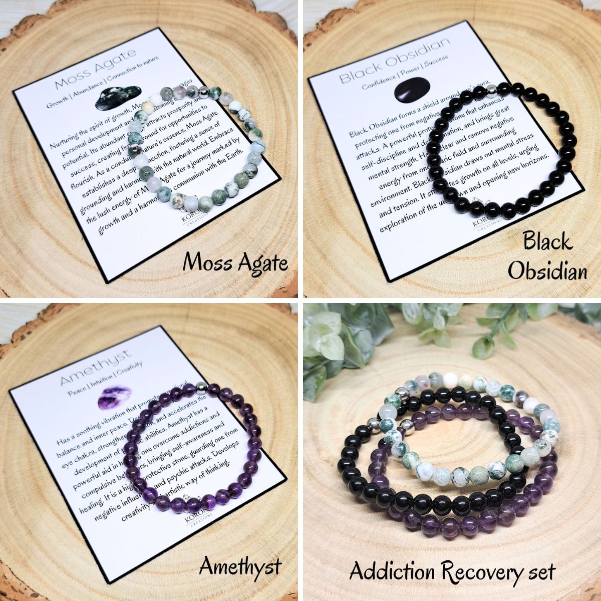 ADDICTION RECOVERY Crystal Set