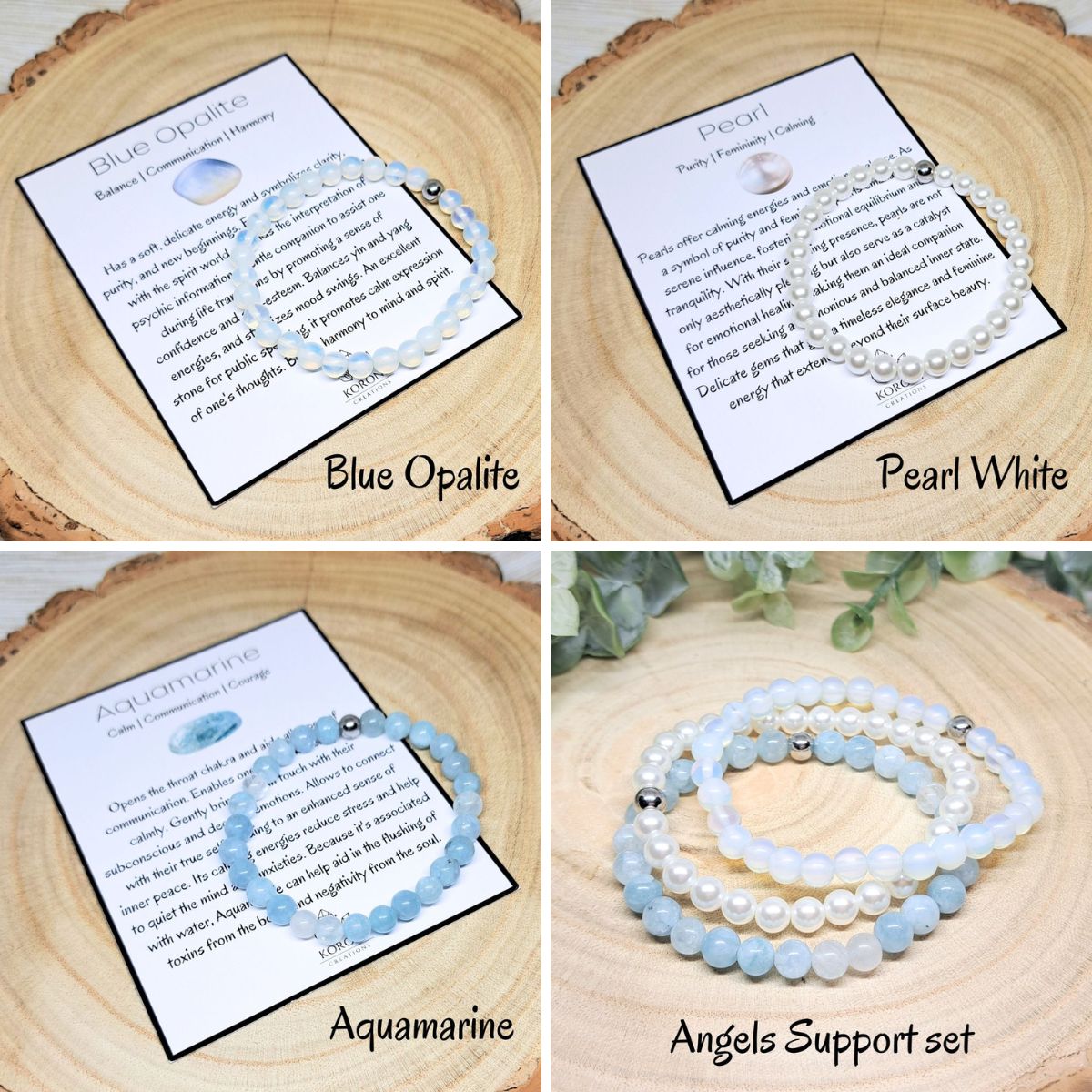 ANGELS SUPPORT Crystal Set