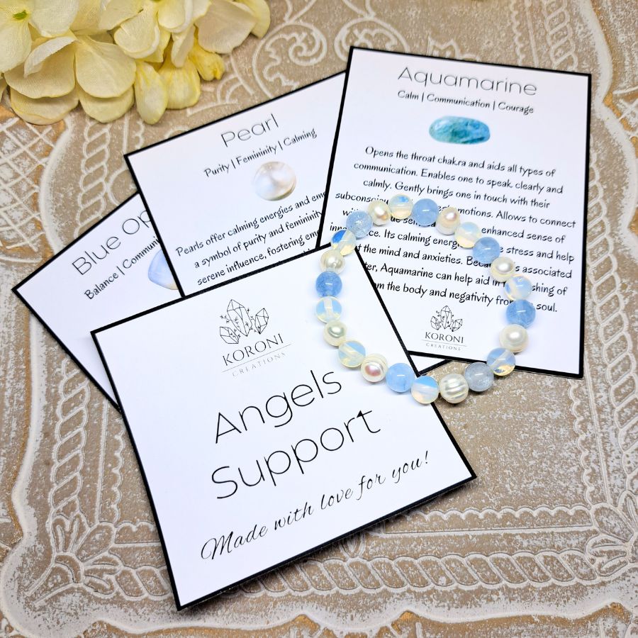 Angels Support Crystal Bracelet