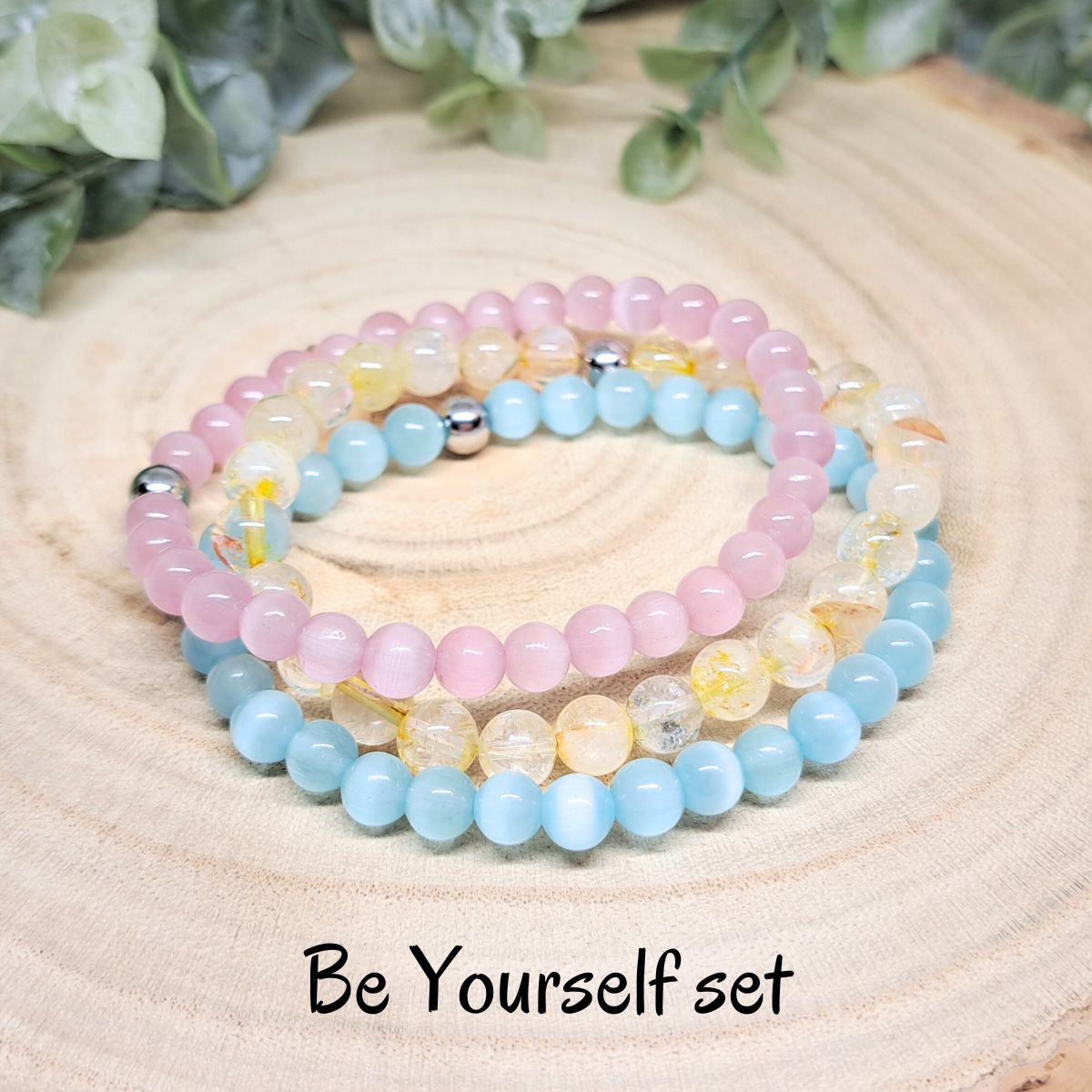 BE YOURSELF & SELF-CONFIDENCE Crystal Set