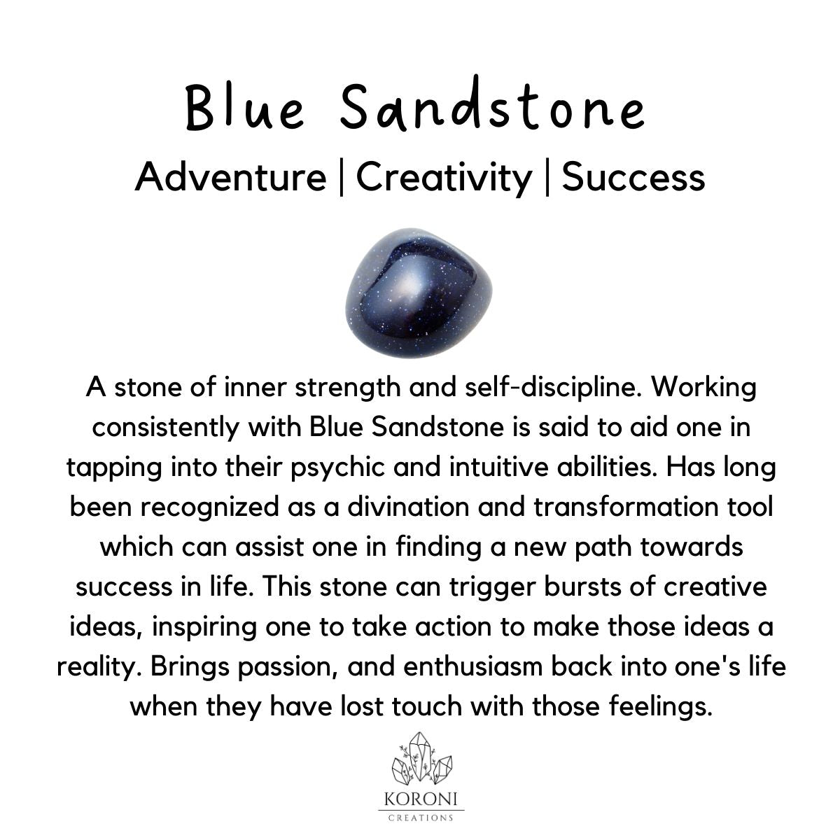 Blue Sandstone benefits.