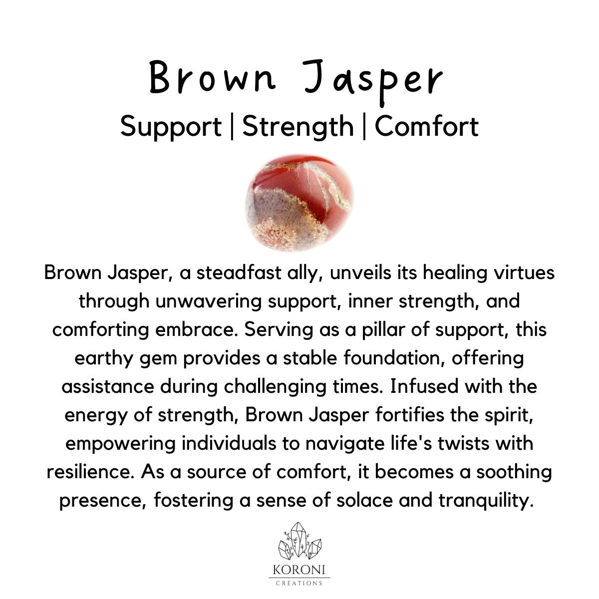 Brown Jasper bracelet benefits.