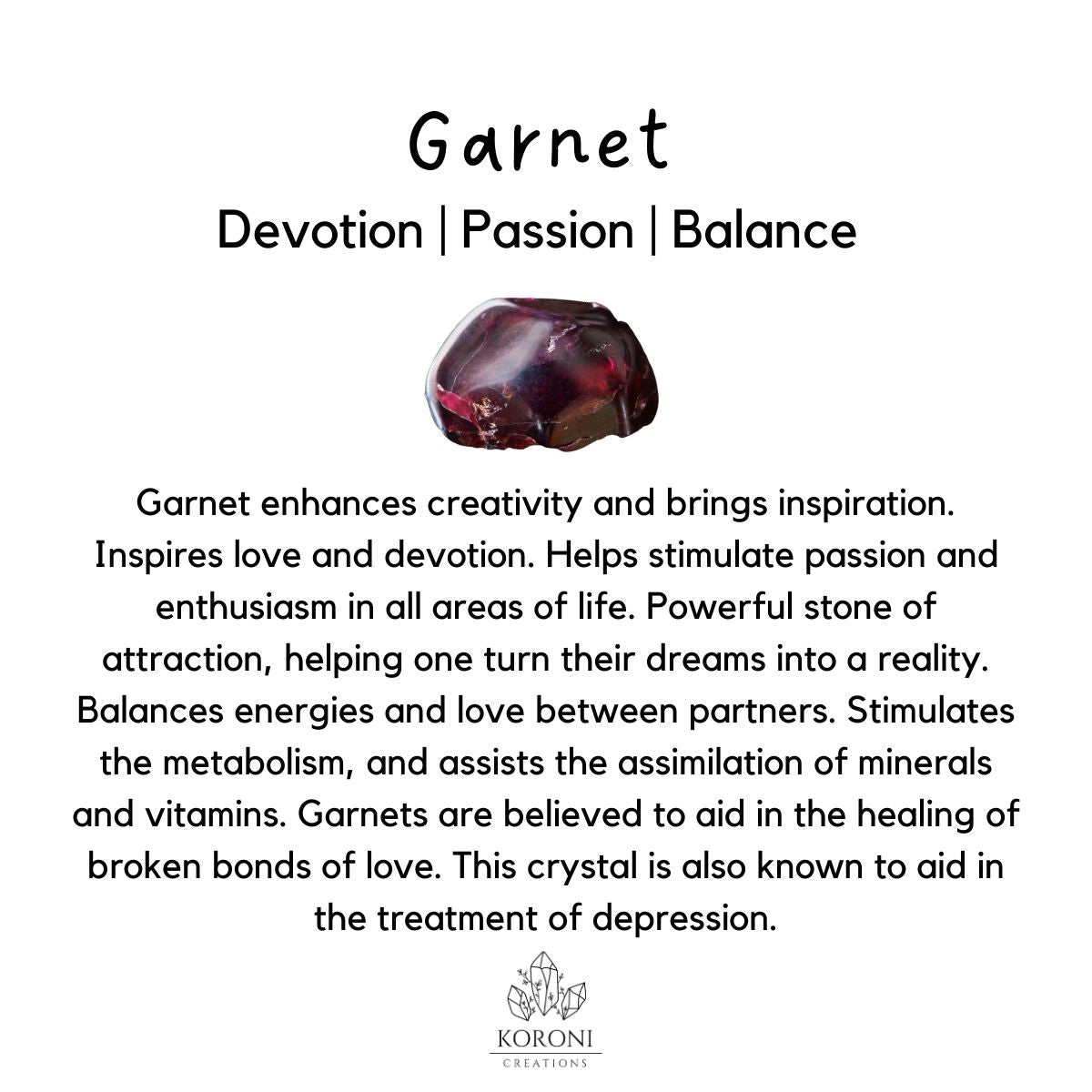 Garnet bracelet benefits.