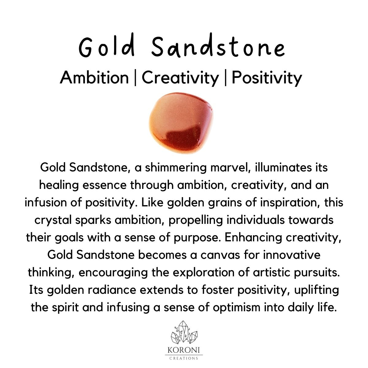 Gold Sandstone bracelet benefits.