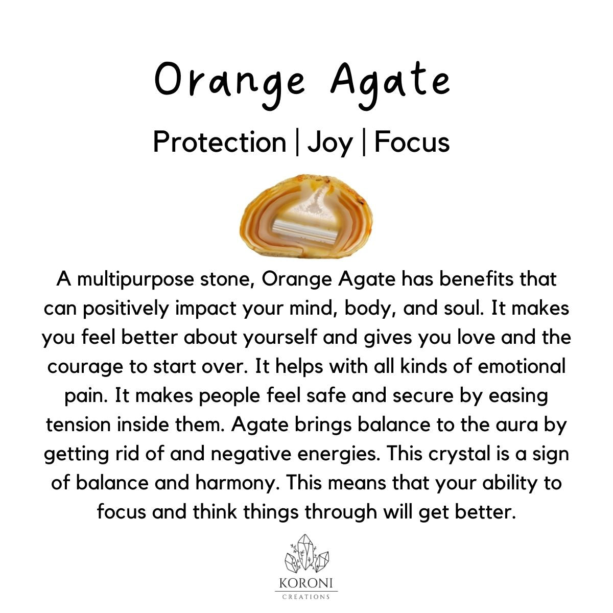 Orange Agate bracelet benefits.
