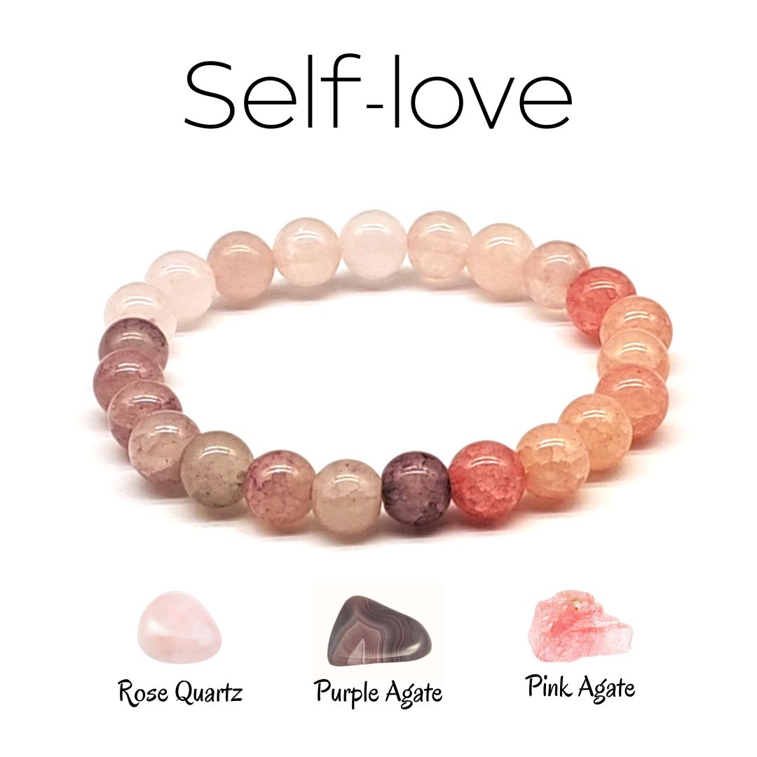 Self love crystal bracelet