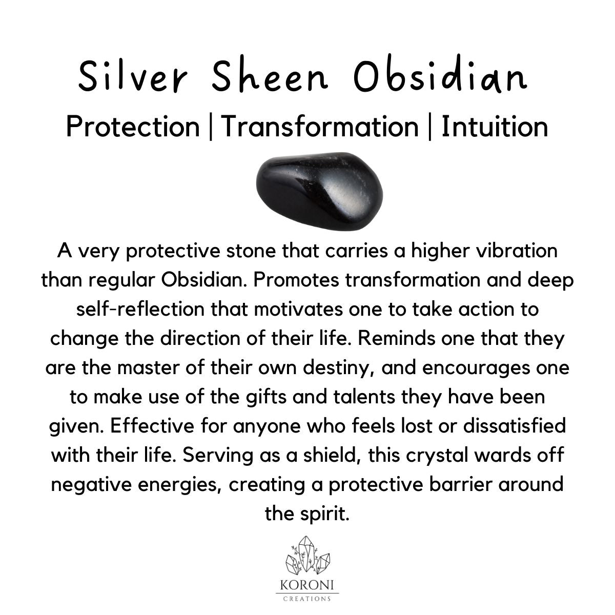 Silver sheen Obsidian bracelet benefits.