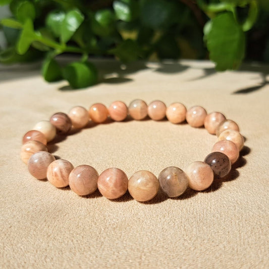 Sunstone bracelet frontal view.